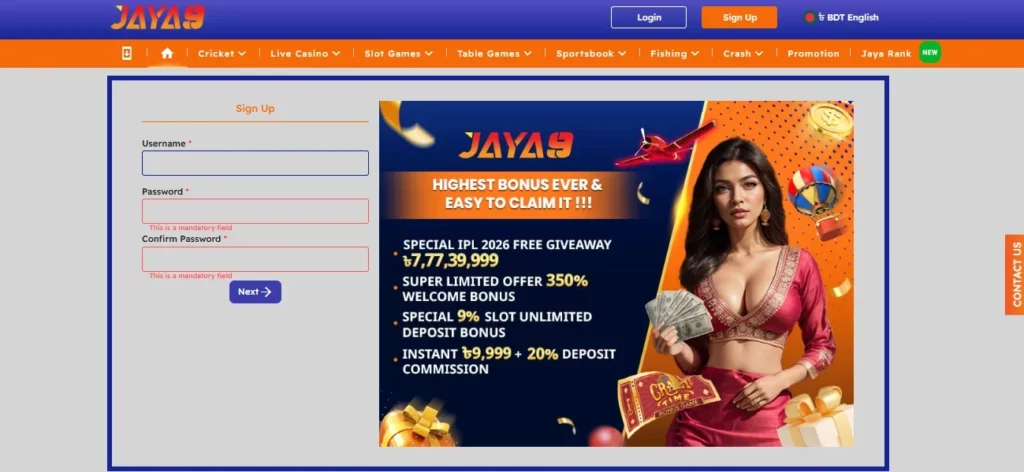 Joya 9 Account Creation Guide